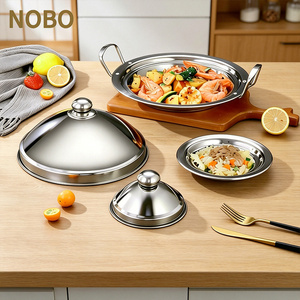Marmite à <span class=keywords><strong>tajine</strong></span> en acier inoxydable 18/22/26/30/34/38cm, ensemble de cuisson par <span class=keywords><strong>induction</strong></span>, marmite royale avec couvercle pour la cuisine - Product Image 4