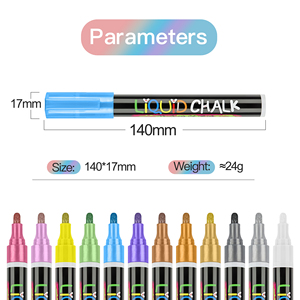 Bút Đánh Dấu Môi Trường Phấn Bảng Đen Xóa Được Không Bụi Nước Dựa Trên Chất Lỏng Xóa Ướt Bút 3Mm Fine Line Tip Glass Markers - Product Image 6