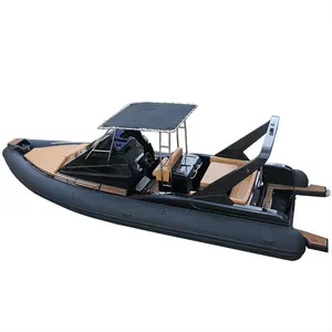 ขายร้อนจีนผลิต 32ft กึ่งแข็ง Rhib 960 ความเร็วสูงเรือยอทช์ซี่โครงเรือพองไฟเบอร์กลาสเรือยอชท์กีฬา