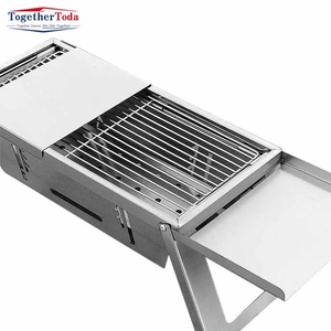 Parrilla Portátil Plegable de Carbón para Exteriores, de Acero Inoxidable, sin Instalación, para el Hogar - Product Image 1