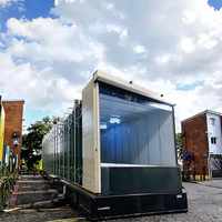 Cabine de peinture mobile pour camion, gonflable et rétractable