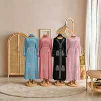 Nouvelle Robe Longue Décontractée Ample Quotidienne Africaine Grande Taille pour Femme, Imprimée à Rayures, Boutonnée, Taille Cintrée, Idéale pour l'Été