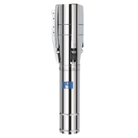 Pompe submersible solaire pour puits profond en acier inoxydable 4KW AC/DC avec sortie de 3 pouces, 5 CV, débit de 52m³/h