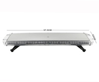 Barre lumineuse d'urgence BIAOCHI étanche 37 pouces 72 LED 12V-24V, lampe stroboscopique de signalisation de sécurité pour véhicule
