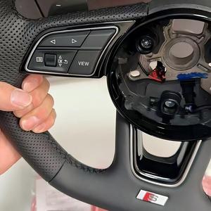 Bouton de démarrage/arrêt du <span class=keywords><strong>moteur</strong></span> et de sélection de mode de conduite Realsun R8 Style pour <span class=keywords><strong>volant</strong></span> <span class=keywords><strong>Audi</strong></span> <span class=keywords><strong>A3</strong></span> S3 A4 B9 S4 A5 S5 A6 S6 A7 A8 Q3 Q5 Q7 - Product Image 5