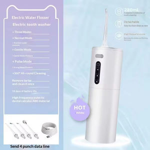 Hydropulseur dentaire portable sans fil contrôlé par application - Étanche IPX7, 3 modes et réservoir de 280 ml pour une utilisation en extérieur, à l'hôtel et en voyage - Product Image 5
