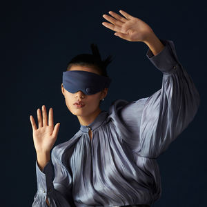 Masajeador de máscara de ojos Aliviar aromaterapia Tabletas de cerámica Ayuda a dormir calefacción 98% cobertura masajeador de máscara de ojos - Product Image 6