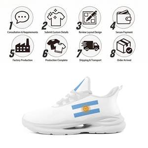 Chaussures de sport à lacets personnalisées <span class=keywords><strong>avec</strong></span> nom d'équipe imprimé sur demande, fabrication directe usine, OEM ODM, baskets personnalisées pour fans FN079-26027048-4 - Product Image 4