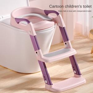 Siège de toilette pour enfants étape enfant urine et coussin de tabouret bébé infantile pliant Riser trois-en-un siège de toilette tabouret - Product Image 4