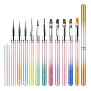 Hot Selling Nail <b>Brush</b> Set of 11 Pieces Exclusively for Nail Salon Factories Wholesale Customized logo - Product Image 1