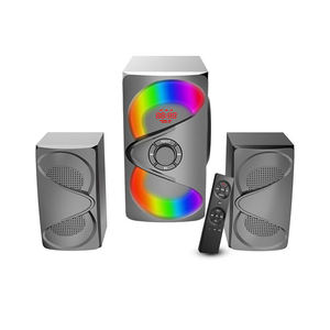 Haut-parleur de karaoké avec subwoofer 5,25 pouces à affichage LED multicolore, amplificateur, système de haut-parleurs multimédia pour cinéma maison - Vente flash - Product Image 2