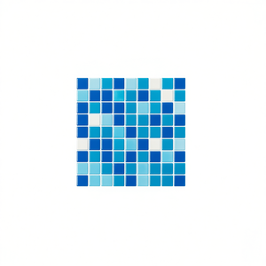 Adesivo per piastrelle autoadesivo Ilan 30x30cm mosaico blu per decorazione parete bagno - Product Image 2