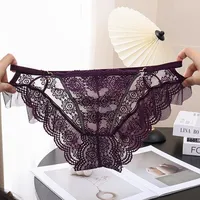 Culottes pour femmes en dentelle transparente de qualité supérieure, respirantes, taille basse, confortables, nouvelle collection