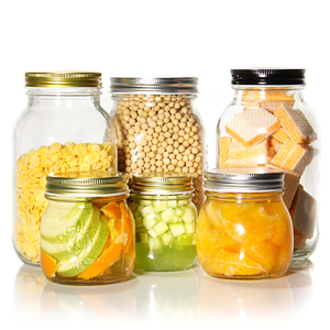 Storage Glass <strong>Jar</strong> Quart With Airtight Lids and Bands Fermenting Pickling Bottle Canning 32oz <strong>Wide</strong> <strong>Mouth</strong> <strong>Mason</strong> <strong>Jars</strong> - Product Image 2