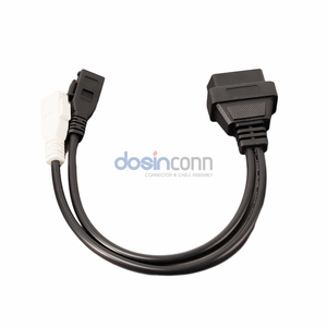 كابل OBD OBD 16 دبوس لاستخدام أودي <span class=keywords><strong>2</strong></span> + <span class=keywords><strong>2</strong></span> دبوس كابل موصل ذكر - Product Image 3