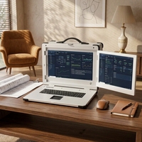Tableta Resistente a Impactos de Alto Rendimiento, Pantalla Dual/Triple de 17.3 Pulgadas, Laptop Industrial de Uso Pesado para Emergencias