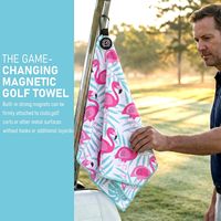 Toallas de Golf Personalizadas al por Mayor, Toalla de Golf Magnética de Microfibra con Logotipo Bordado, Toalla de Golf Sublimada