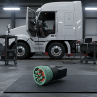 Herramientas de Diagnóstico para Camiones Pesados AOTAI, Adaptador Pre-Configurado para Códigos OBD-II