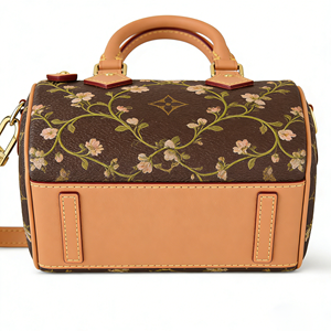Bolso de Mano de Lujo con Estampado Floral para Mujer, Bolso Boston Inspirado en Diseñadores con Logotipo Personalizado, Bolso Tote Cruzado de Cuero PU de Alta Calidad - Product Image 2