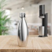 Bouteille d'eau potable pétillante écologique de 900ml à paroi unique en acier inoxydable avec logo personnalisé