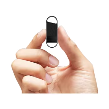 Zinc Alloy HD Noise Reduction Voice Activated Small Keychain Voice Recorder