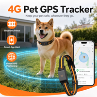 Pelacak Hewan Peliharaan GPS 4G dengan Pencari Lokasi Real-Time, Pagar Elektronik, Monitor Kesehatan, Baterai Tahan Lama & Penggunaan Sepanjang Musim untuk Anjing dan Kucing
