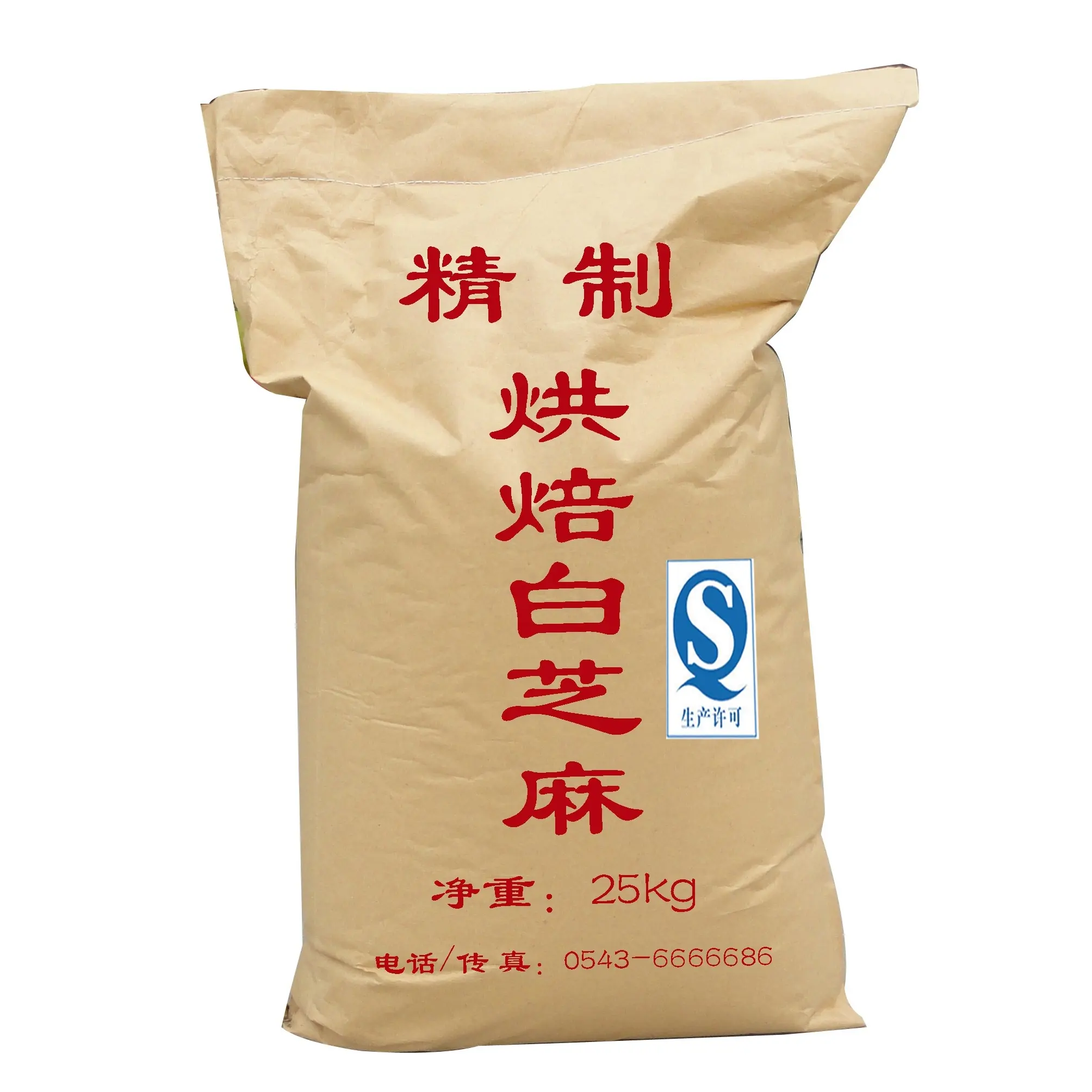 25 kg/borsa semi di sesamo bianco naturale tostato di alta qualità a basso prezzo