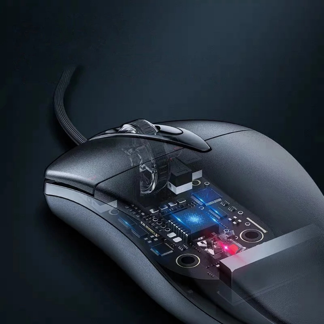 Wired Optical USB Right Hand Orientation Office Mouse With Ergonomic Design FCC Certificate for PC Laptops