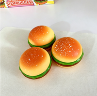 Jouet Squishy Géant Hamburger Réaliste, Jouet Anti-Stress à Presser pour Filles et Garçons en Mousse PU