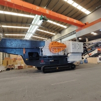 Concasseur à mâchoires mobile sur chenilles 100 t/h pour granit, basalte, minerai de fer, installation de concassage pour la production d'agrégats et la construction routière