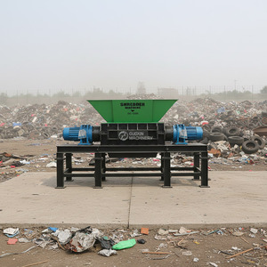 Equipo triturador automático de doble eje, máquina trituradora de nailon, equipo para triturar botellas de plástico - Product Image 1