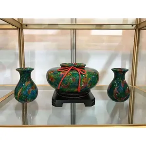 玛瑙大理石新品桌面装饰绿色玛瑙石花瓶工艺品玛瑙家居用品装饰石板花花瓶