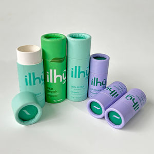 Tube de papier kraft jaune recyclable fait à la main de 10ml pour déodorant de rouge à lèvres-Numéro de forme cylindrique écologique disparaissant personnalisé - Product Image 6