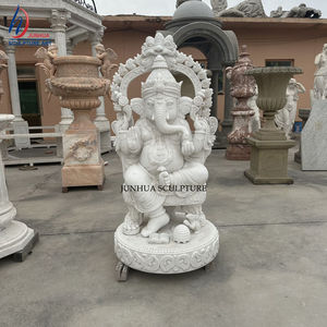 Diosa india de alto pulido Mármol blanco Hecho a mano <span class=keywords><strong>Durga</strong></span> Mata Escultura sentada en la estatua del León - Product Image 2