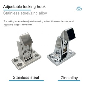 มือจับประตูเตาอบสเตนเลสสตีลขนาด6นิ้วปรับระดับได้พร้อมช่องแช่แข็งห้องเย็นทำจากโลหะผสมสังกะสี - Product Image 4