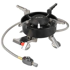 Réchaud à <span class=keywords><strong>gaz</strong></span> pliable en acier ultra-léger et portable pour le <span class=keywords><strong>camping</strong></span> et les pique-niques en plein air. Réchaud à <span class=keywords><strong>gaz</strong></span> butane durable à brûleur unique. - Product Image 1