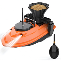 Bateau à appâts pour la pêche à la carpe A02, charge utile de 1 kg, télécommande 700 m, coque en ABS, 7,4 V 12000 mAh, rotation à 360 degrés, portée de 5 m