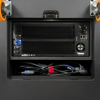 Système de sonorisation mobile actif étanche Thinuna AWM-L2.10-DWP+ avec caisson de basses de 18 pouces et amplificateur DSP 3 canaux pour événements scéniques
