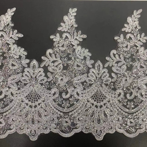 Factory Direct <strong>Sequin</strong> Embroidery <strong>Lace</strong> Trimming Wedding Mesh <strong>Lace</strong> <strong>Trim</strong> Cord Embroidery Guipure Garment Clothes - Product Image 1