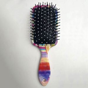 Brosse à cheveux en plastique antistatique avec coussin d'air pour tous les types de cheveux avec imprimé photo personnalisé léopard peigne - Product Image 3