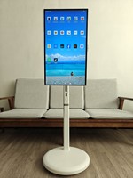 Téléviseur intelligent portable 4K de 32 pouces, tablette TV intelligente sans fil, caméra intégrée 1300w, microphone, Android 15, batterie 7H, écran