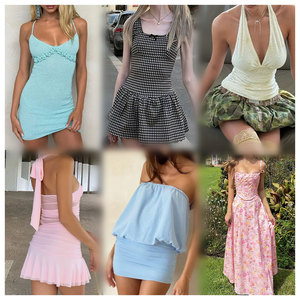 Vêtements pour femmes printemps-été, mélange de vêtements d'occasion, lots de vêtements de seconde main, livraison aléatoire, Ropa De Mujer - Product Image 4