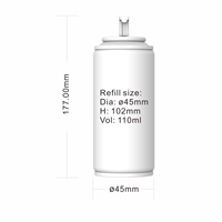 Distributeur de désodorisant automatique 110ML LED blanc autoportant mural pour usage domestique commercial modèle écologique 2205