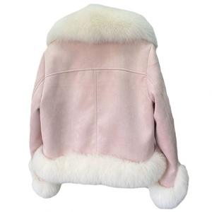 Cappotto Invernale 2026 Nuovo Stile Coreano Corto da Motociclista in Finta <span class=keywords><strong>Pelliccia</strong></span> di Volpe per Ragazze - Product Image 5