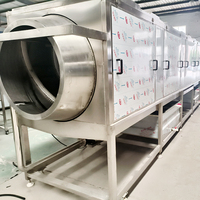 Industriële roterende trommelwasmachine, roestvrijstalen rolwasser voor cassave, aardappel, gember, wortel, verwijdert zware aarde