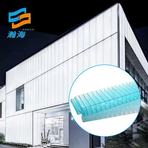 Feuille de <span class=keywords><strong>polycarbonate</strong></span> creuse de conception de prise de carte de PC de sept murs épaisseur de 20mm-50mm <span class=keywords><strong>cloison</strong></span> applicable extérieure de style industriel - Product Image 6