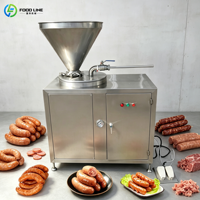Machine à farcir les saucisses électriques pour petites entreprises, équipement de fabrication de saucisses, Embutidora De Chorizos