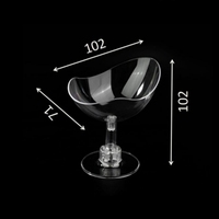 Groothandel Plastic Transparante Dessertbekers Deksel Wegwerp Yoghurt Ijs Mousse Fruit Cake Container Dranken