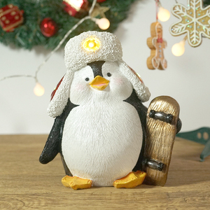 Escultura Creativa de Animales en Resina, Adorno Navideño Personalizado, Figura Decorativa para Mesa, Decoración Cálida para el Hogar - Product Image 3