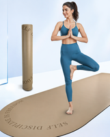 Tapis de yoga Vinique Fitness en caoutchouc naturel PU, semi-circulaire, 5 mm d'épaisseur, antidérapant, écologique, 183x68 cm, tapis de fitness professionnel pour la maison